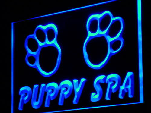 Puppy Spa Dog Pet Shop Neon Light Sign